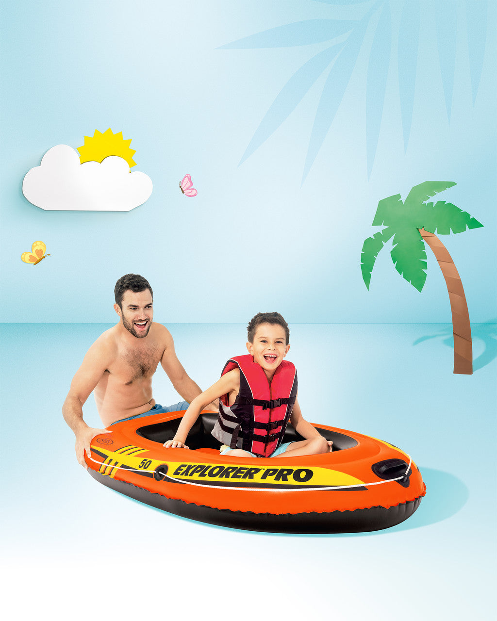 Intex Explorer Pro 50 inflatable boat product view