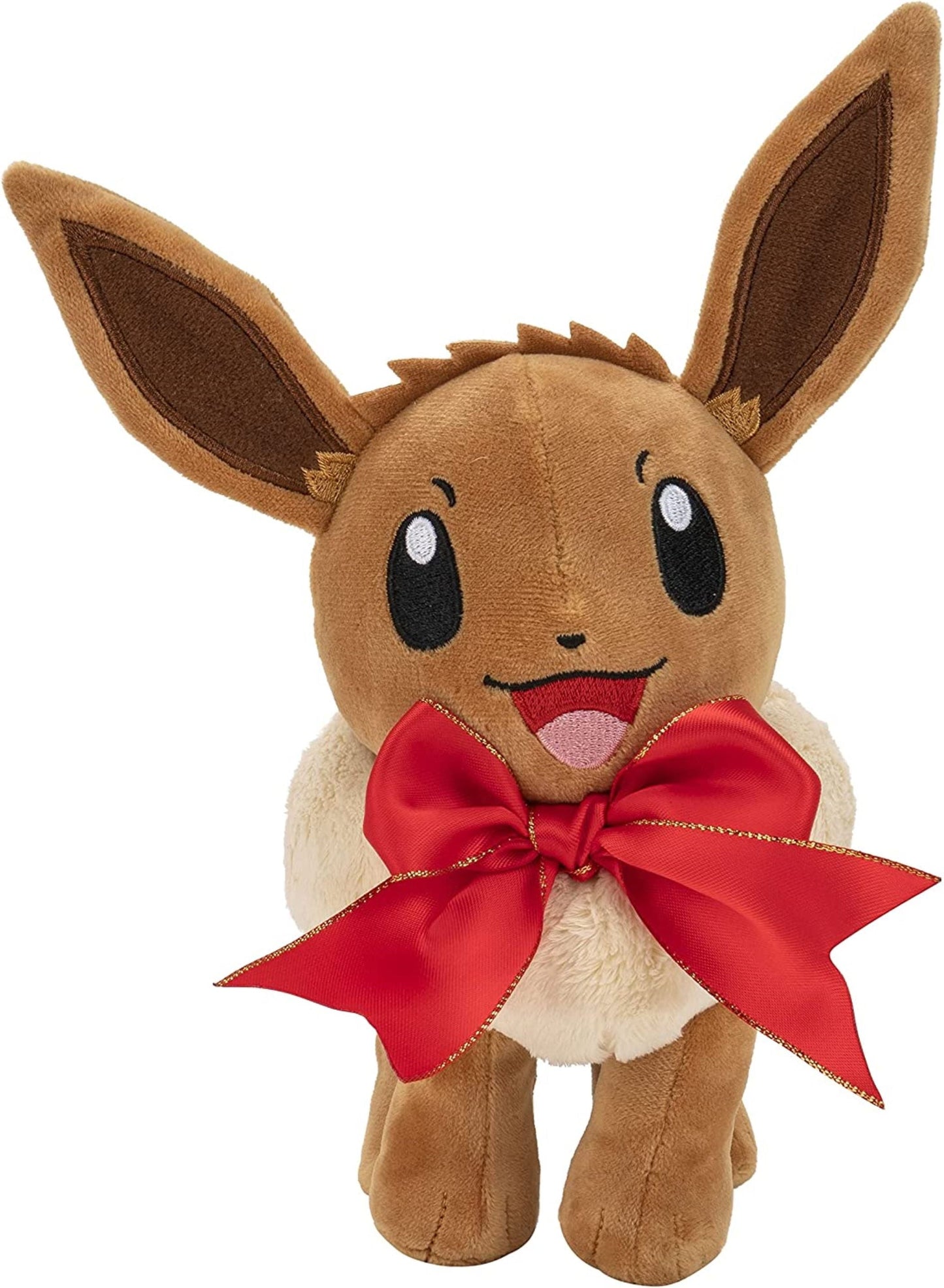 Pokemon Holiday Eevee with Bow plush full product image