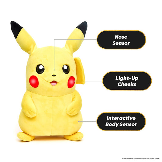 Pokemon Pikachu Puppetronic by RealFX sensors and light-up cheeks