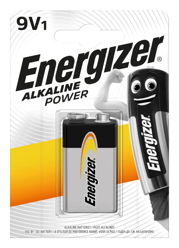 Energizer 9V Alkaline Power Batteries 1pk