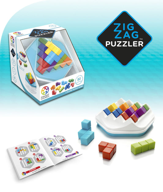 SmartGames Zig Zag Puzzler game contents and challenges