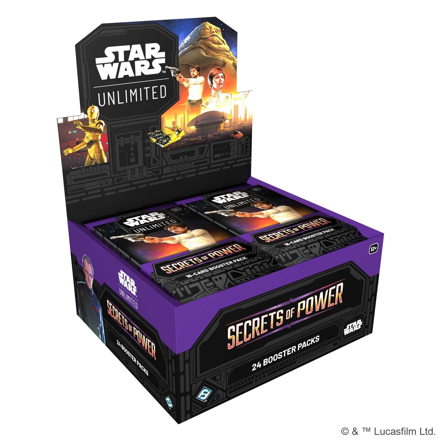 Star Wars Unlimited Secrets of Power booster display