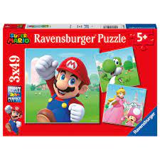 Ravensburger Super Mario 3x49 Piece Jigsaw Puzzle