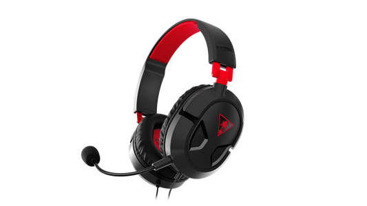 Turtle Beach Recon 50 Black/Red wired gaming headset front view