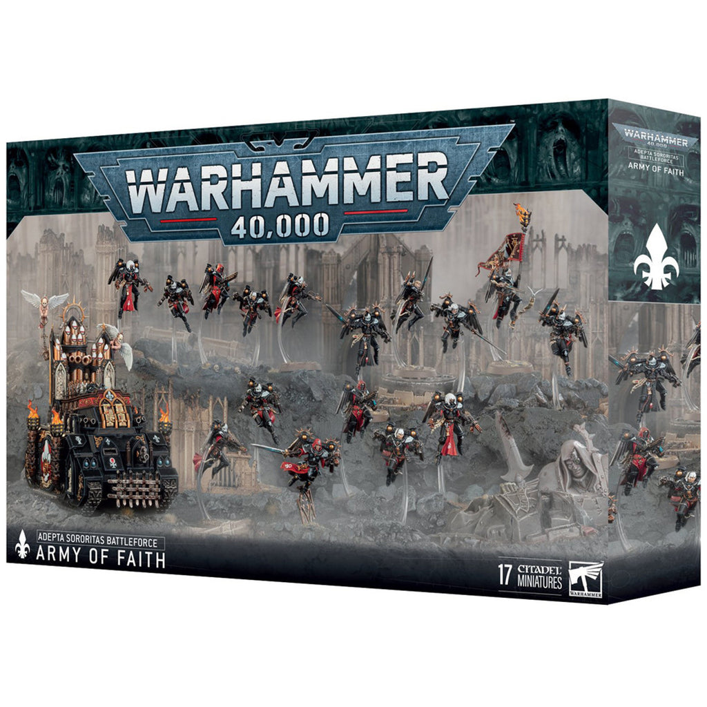 Warhammer 40,000 Adepta Sororitas Battleforce Army of Faith box art