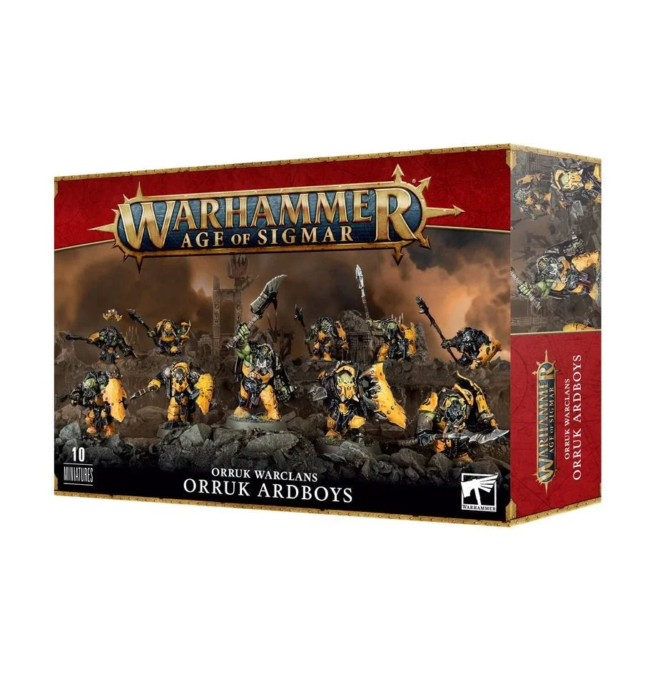 Warhammer Age of Sigmar Orruk Ardboyz miniatures
