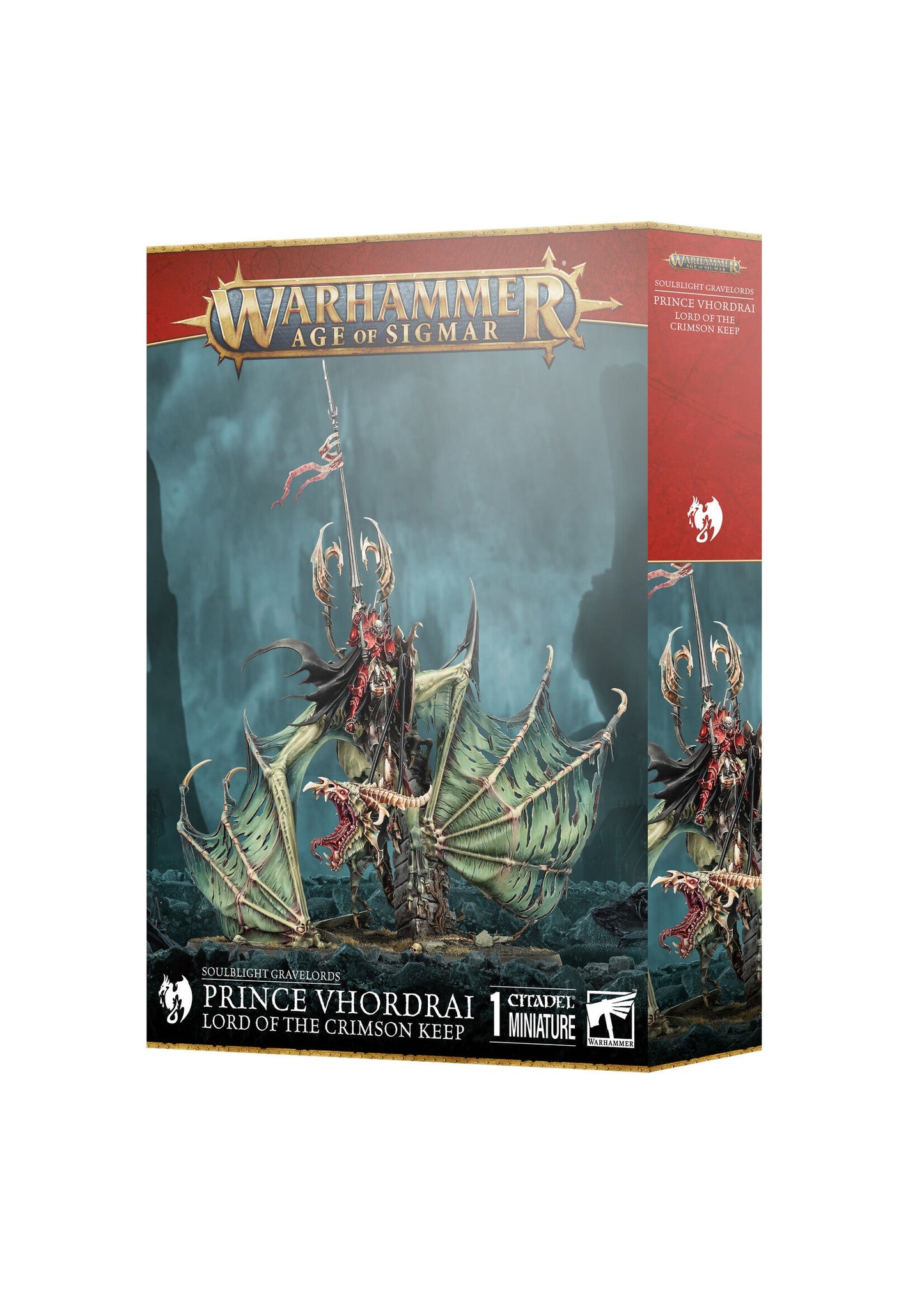 Warhammer Age of Sigmar Soulblight Gravelords Prince Vhordrai Lord of the Crimson Keep miniature