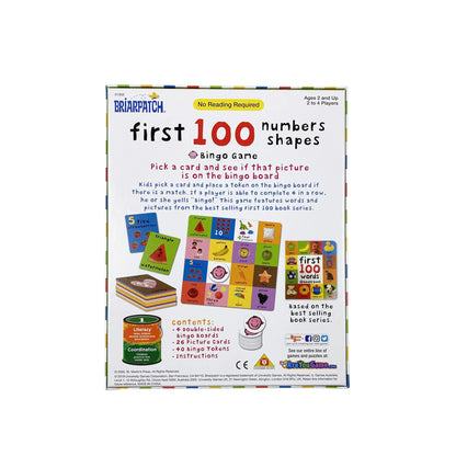 FIRST 100 NUMBERS / SHAPES BINGO