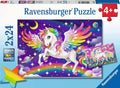 Ravensburger Unicorn and Pegasus 2 x 24 piece puzzle box