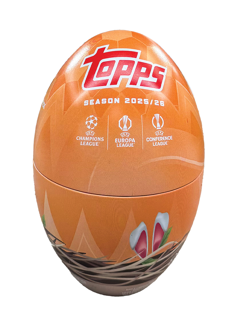 Topps UEFA Club Competitions 2025/26 Spring Tin orange