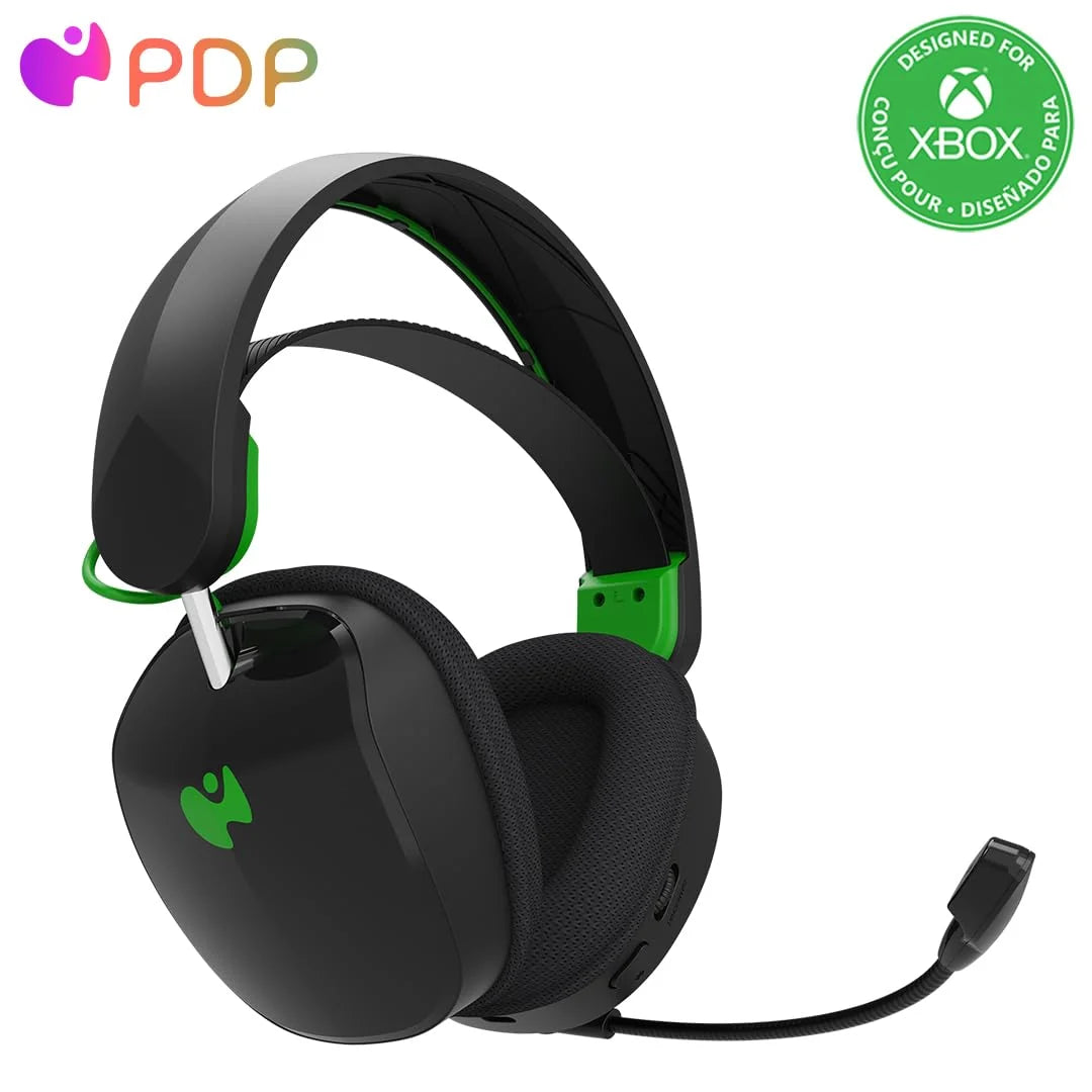 PDP XBOX PHANTOM WIRELESS HEADSET Black Senza fili Nero e verde, PDP XBOX PHANTOM WIRELESS HEADSET Black