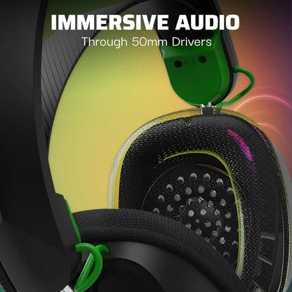 PDP XBOX PHANTOM WIRELESS HEADSET Black Senza fili Nero e verde, PDP XBOX PHANTOM WIRELESS HEADSET Black