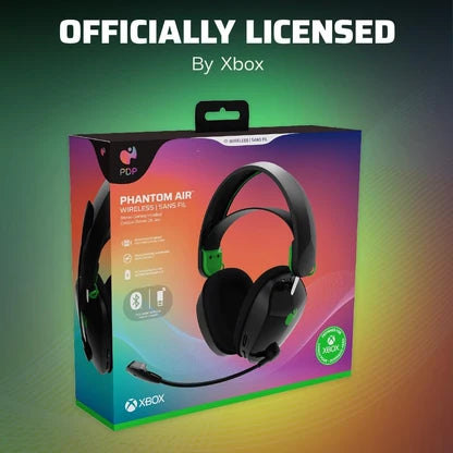 PDP XBOX PHANTOM WIRELESS HEADSET Black Senza fili Nero e verde, PDP XBOX PHANTOM WIRELESS HEADSET Black