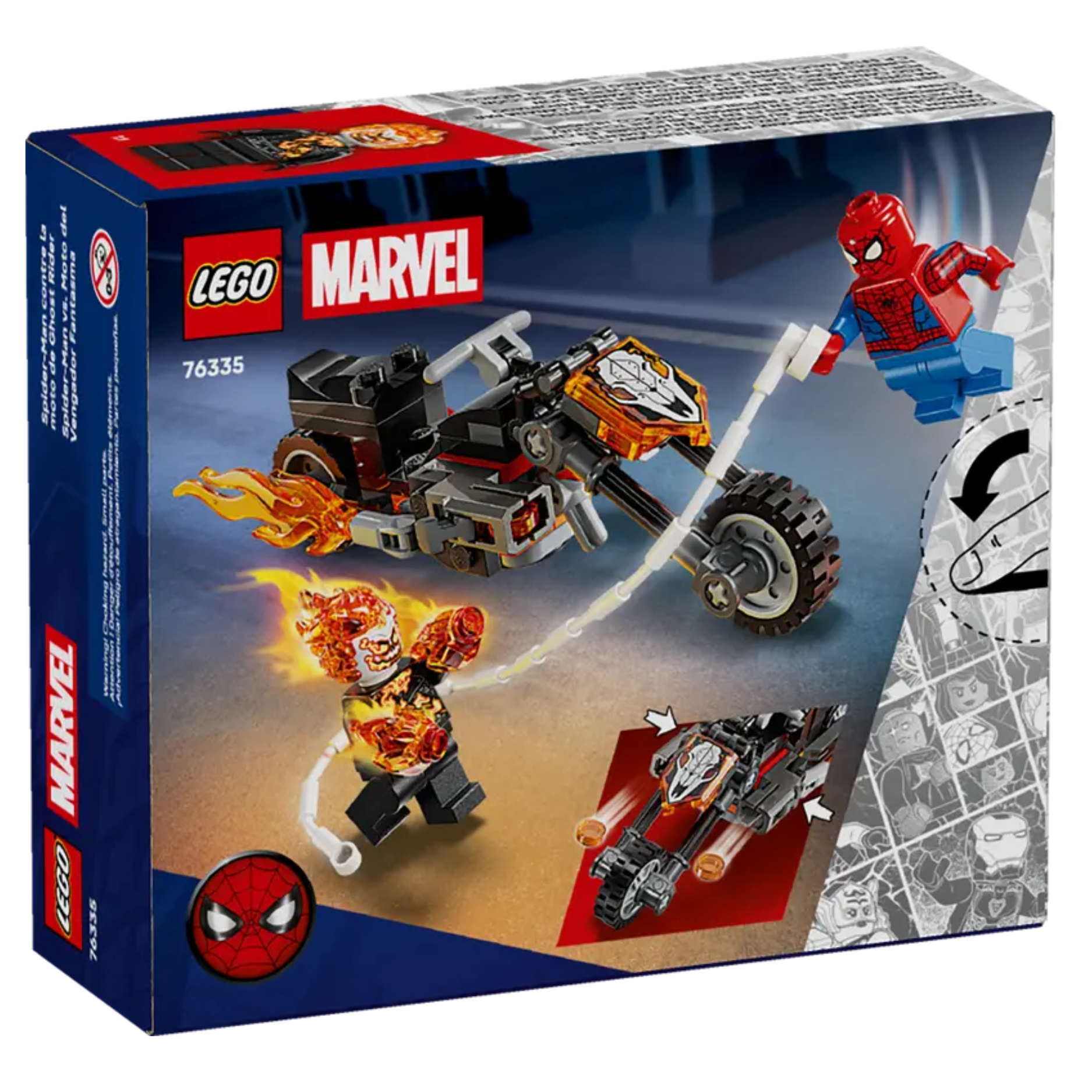 LEGO® | Marvel: Spider-Man vs. Ghost Rider Motorcycle (76335)