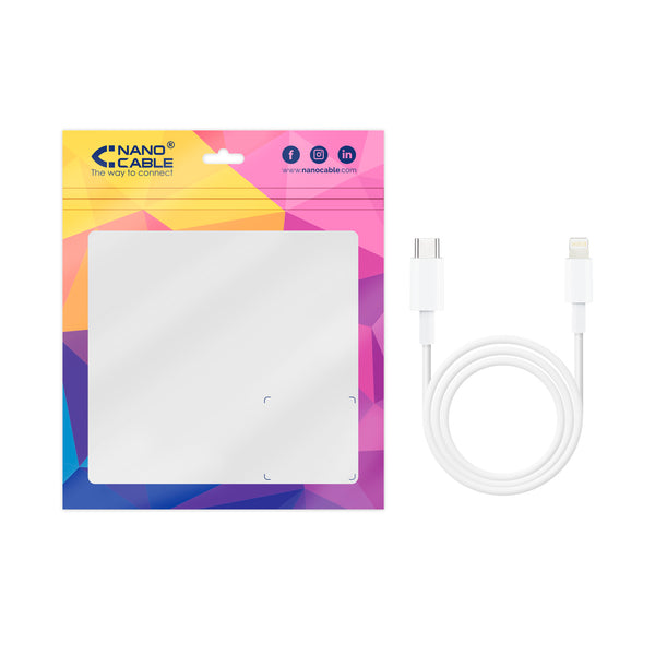 NANOCABLE 50CM Lightning to USB Type C Cable