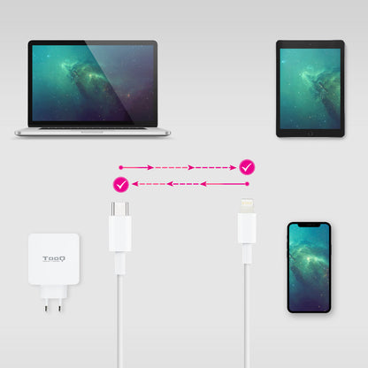 NANOCABLE 50CM Lightning to USB Type C Cable