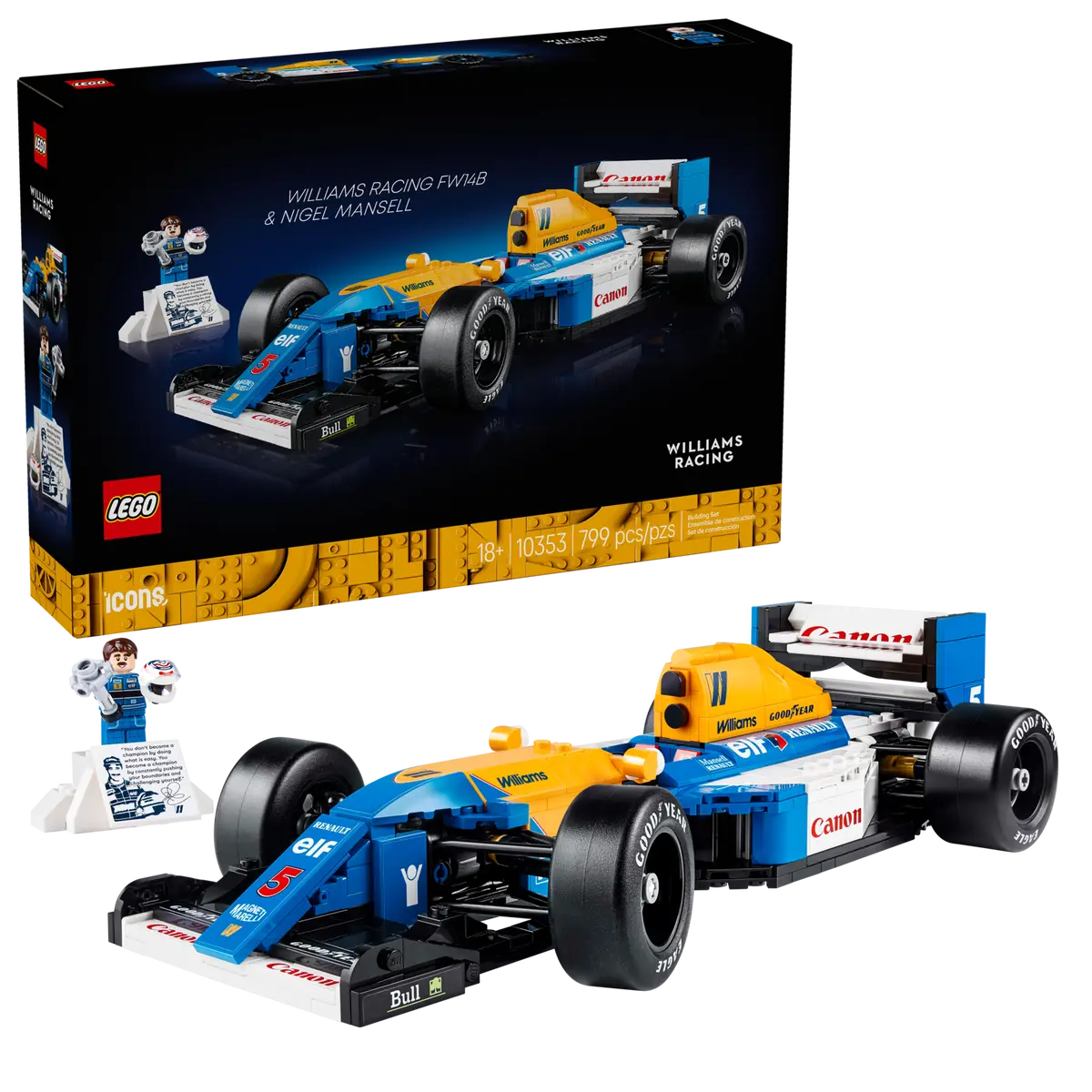 LEGO® | Icons: Williams Racing FW14B & Nigel Mansell (10353)