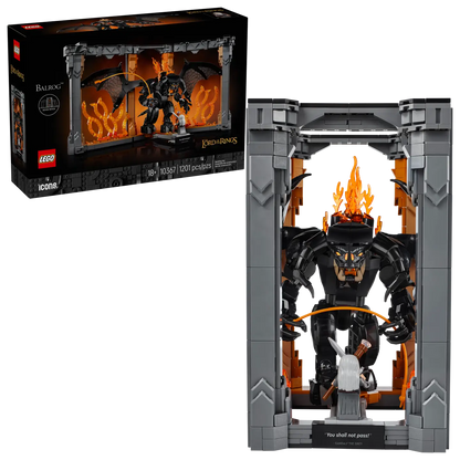 LEGO® | Icons: The Lord of the Rings: Balrog™ Book Nook (10367)