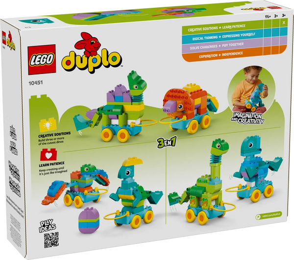 LEGO® | DUPLO: 3in1 Dinosaurs on Wheels (10451)