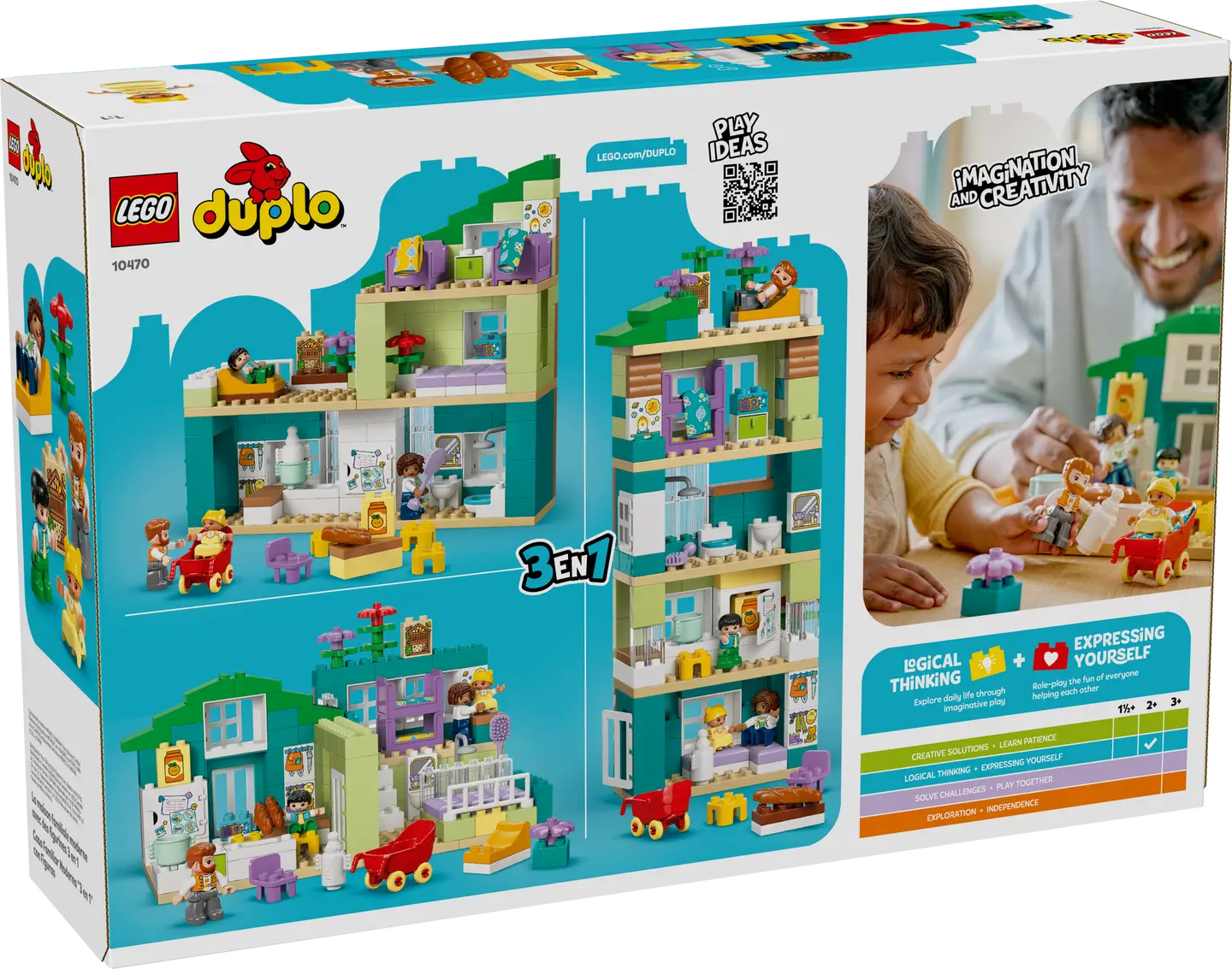 LEGO® | DUPLO: 3 in 1 Modern Family House with Figures (10470)