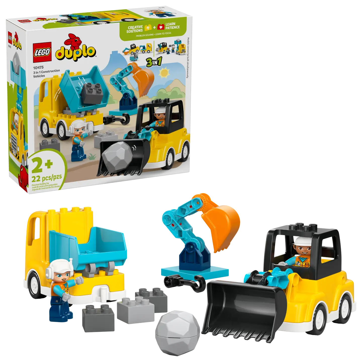 LEGO® | DUPLO: 3 in 1 Construction Vehicles (10475)