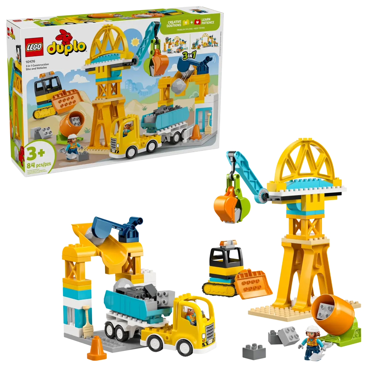 LEGO® | DUPLO: 3 in 1 Construction Site and Vehicles (10476)