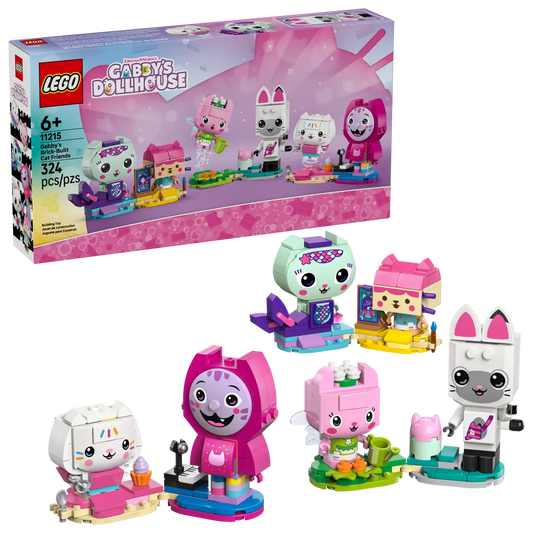 LEGO® | Gabby's Dollhouse: Gabby's Brick-Built Cat Friends (11215)