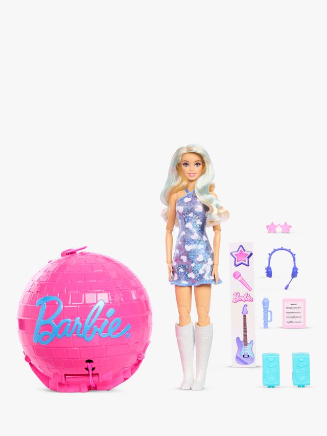 Product image 1 of 11, which shows Barbie Roll and Reveal Pop Star Doll