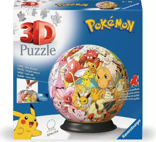 Ravensburger 3D Ball Pokemon 72 piece puzzle box