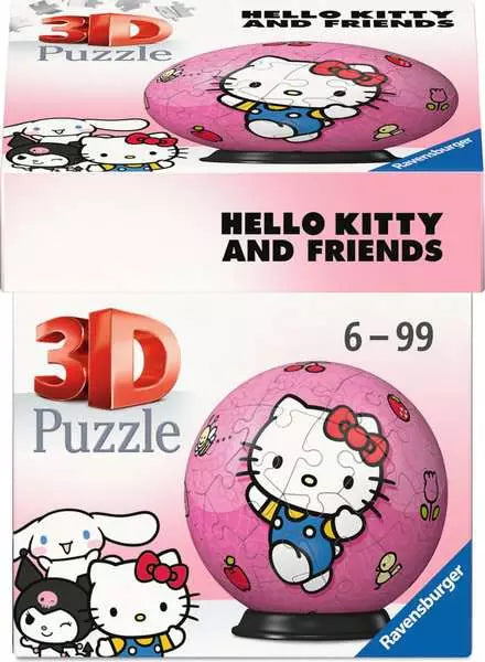Ravensburger Puzzle-Ball Hello Kitty 54 piece 3D puzzle box