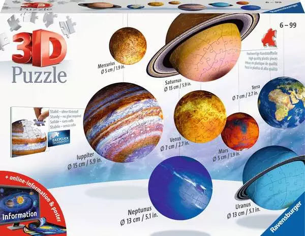 Ravensburger Solar System 3D puzzle set box