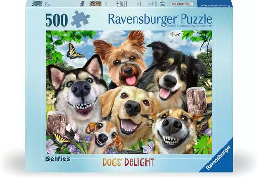 Ravensburger Selfie Dogs Delight 500 piece puzzle box