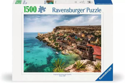 Ravensburger Popeye Village Malta 1500 piece puzzle box
