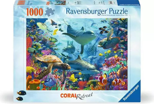 Ravensburger Coral Reef Retreat 1000 piece puzzle box