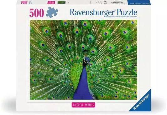 Ravensburger Peacock 500 piece puzzle box