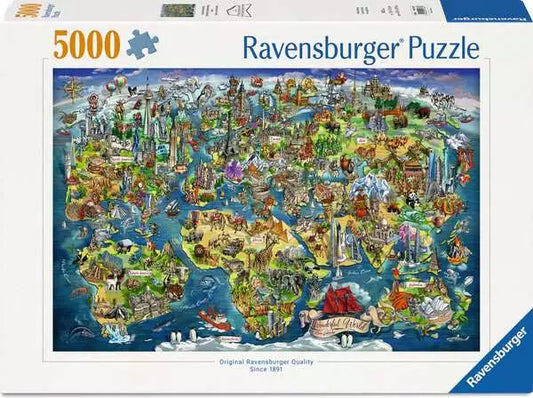 Ravensburger World Map puzzle box