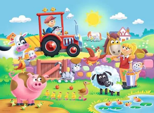 Ravensburger Fun on the Farm 16 Piece Floor Puzzle