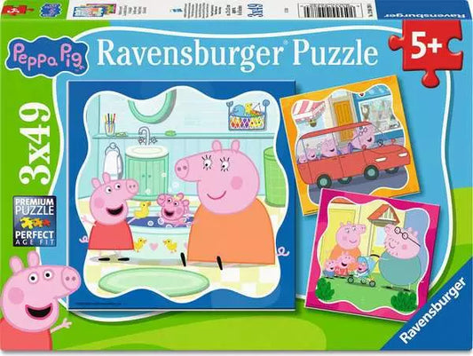 Ravensburger Peppa Pig Family Firsts 3x49 Piece Puzzle