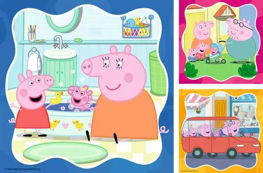 Ravensburger Peppa Pig Family Firsts 3x49 Piece Puzzle