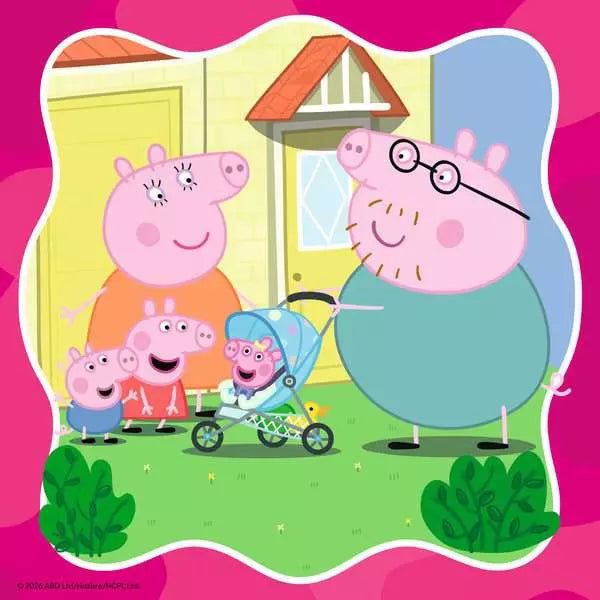 Ravensburger | Peppa Pig Family Firsts! 3 x 49pc Puzzle