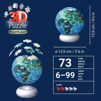 Ravensburger | 3D Puzzle NightLight The Earth