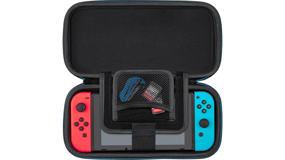 Nintendo Switch Travel Case Hyrule Blue with Nintendo Switch