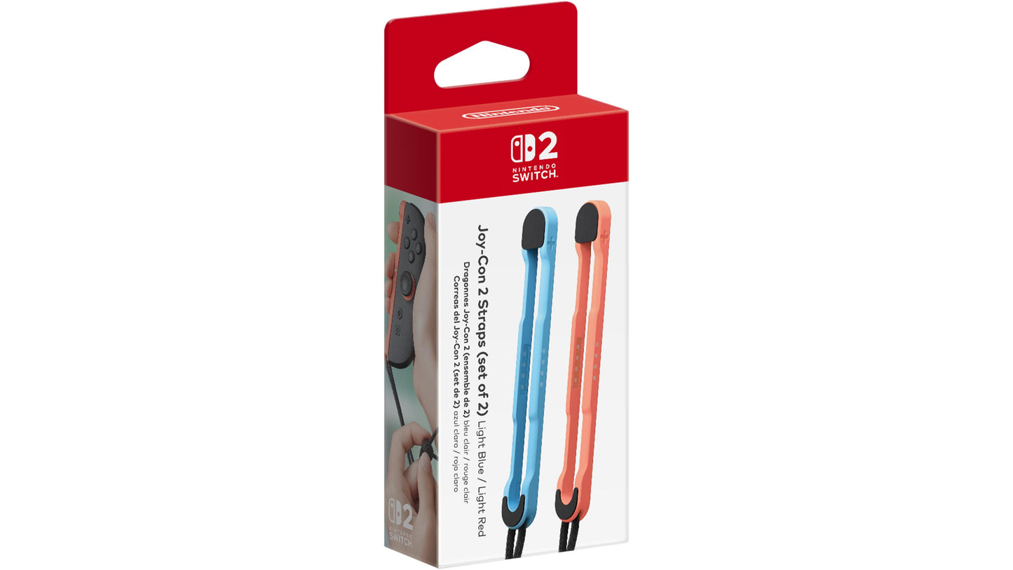 Nintendo Switch 2 Joy-Con 2 Straps Light Blue / Light Red packaging