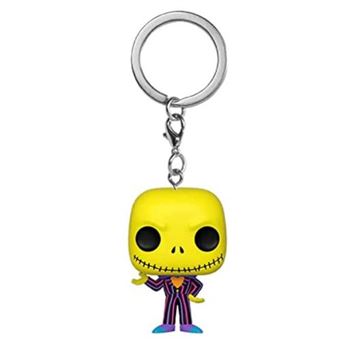 Funko POP Keychain: Nightmare Before Christmas - Jack Skellington Blacklight