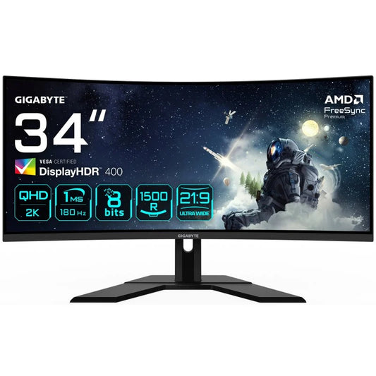 Gigabyte G34WQCP 34" 3440x1440 VA Curved Gaming Monitor