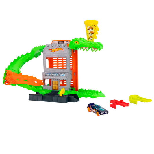 Hot Wheels City Croc Pizza Attack Playset - product view 1