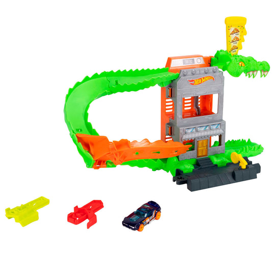 Hot Wheels City Croc Pizza Attack Playset - product view 2