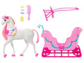 Barbie en el Cascanueces Pack Caballo de 25 cm con Carroza y Accesorios