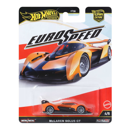 Hot Wheels Premium Car Culture Euro Speed McLaren Solus GT in package