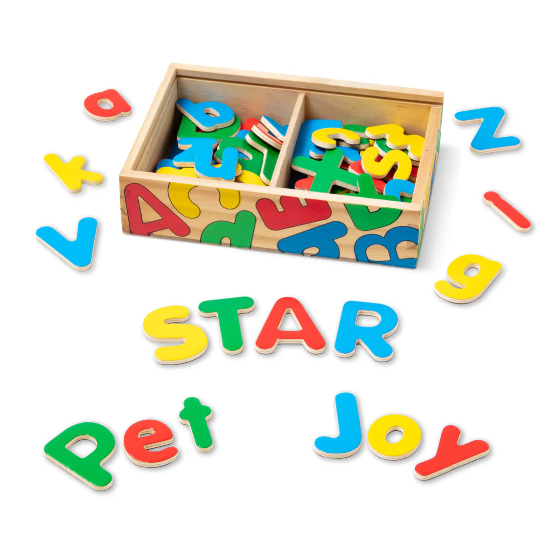 Melissa & Doug: Wooden Letter Alphabet Magnets